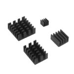 Ensemble dissipateur de chaleur noir 4 en 1 en aluminium pour Raspberry Pi 4B