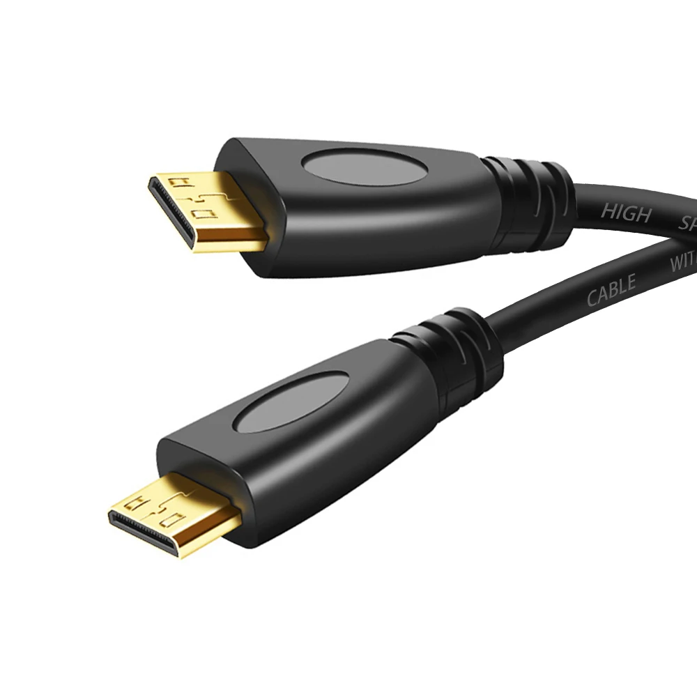 Cable micro HDMI HDMI noir 1.8m pour PI4 Cable micro HDMI/HDMI noir 1.8m pour PI4 – Image 1