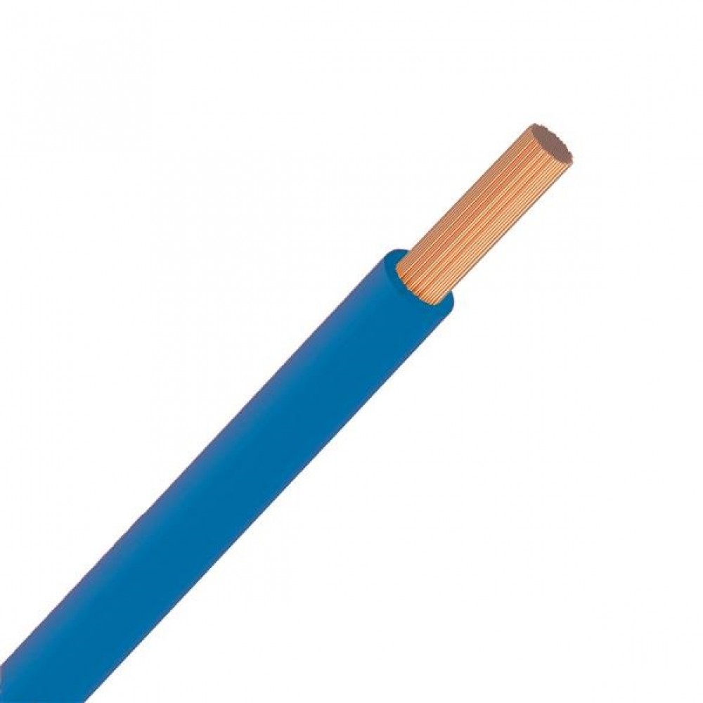 Fil electrique souple 0.75mm² bleu L=1M Fil electrique souple 0.75mm² bleu L=1M – Image 1