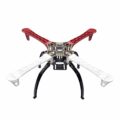 Châssis de drone quadricoptère F450 avec bras rouges et blancs
