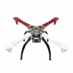Châssis de drone quadricoptère F450 avec bras rouges et blancs