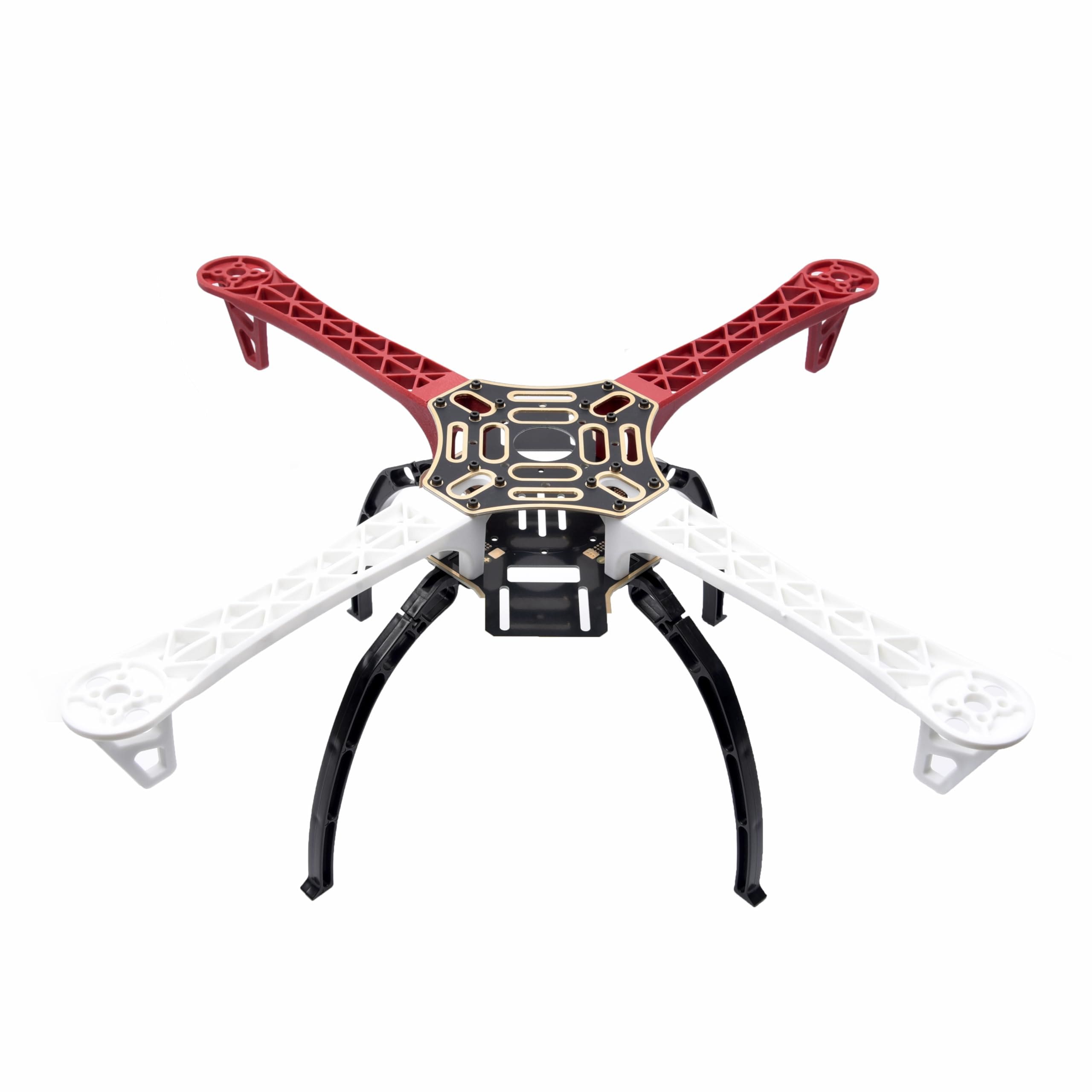 Châssis de drone quadricoptère F450 Châssis de drone quadricoptère F450 avec bras rouges et blancs
