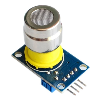 Module capteur de gaz MQ-2 avec connecteurs et boîtier métallique