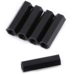 Entretoises hexagonales noires pour montage électronique
