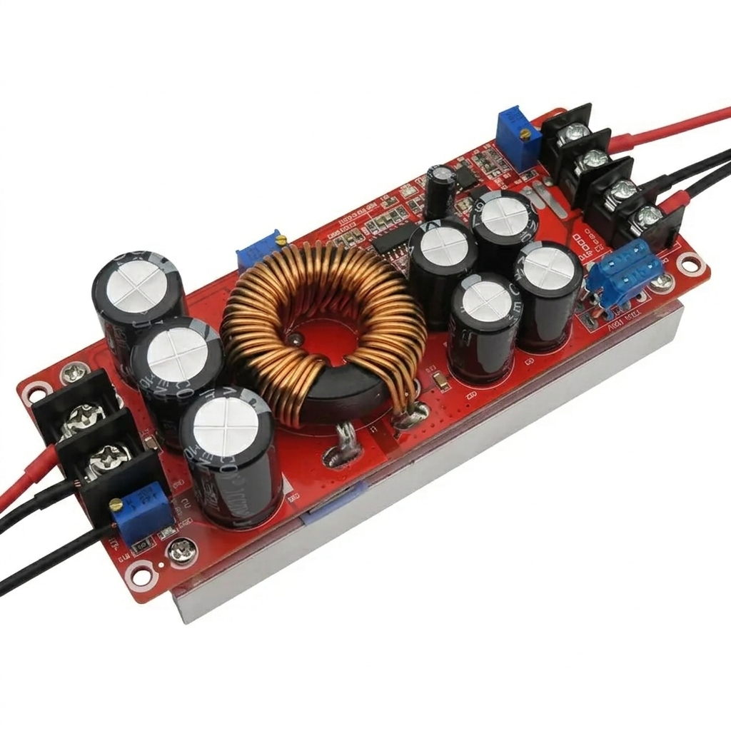 Convertisseur Boost DC-DC 600W Haute Puissance convertisseur élévateur 1200w - Module convertisseur élévateur de tension 1200W Vin=8-60V 20A à Vout=12-83V 12A - Didactico Tunisie