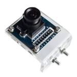Module caméra OV7670 monté sur un support transparent