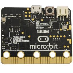 Carte micro:bit BBC pour éducation et prototypage Carte micro:bit BBC avec connecteurs dorés et ports USB