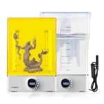 Station de lavage et polymérisation 3D avec figurine et réservoir