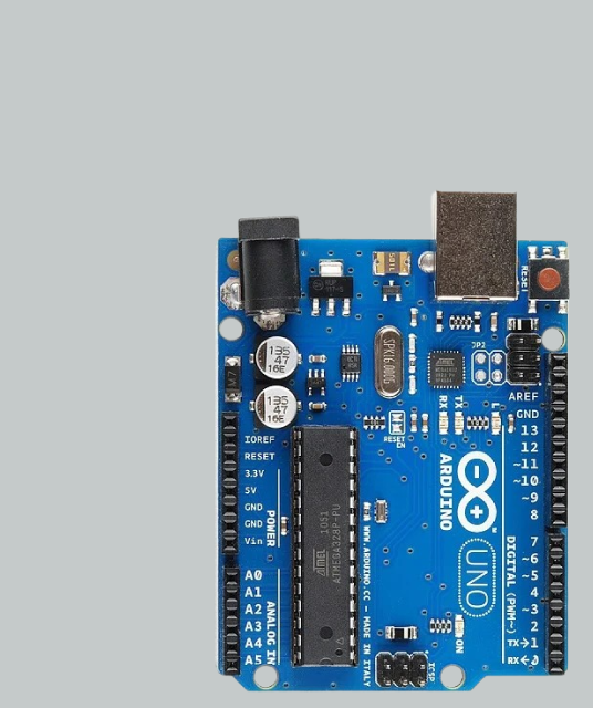 Carte Arduino Uno R3 avec connecteurs et microcontrôleur