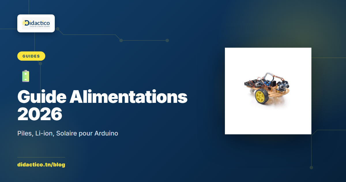 Guide Alimentations 2026 : Piles, Batteries Li-ion, Solaire pour vos Projets Arduino
