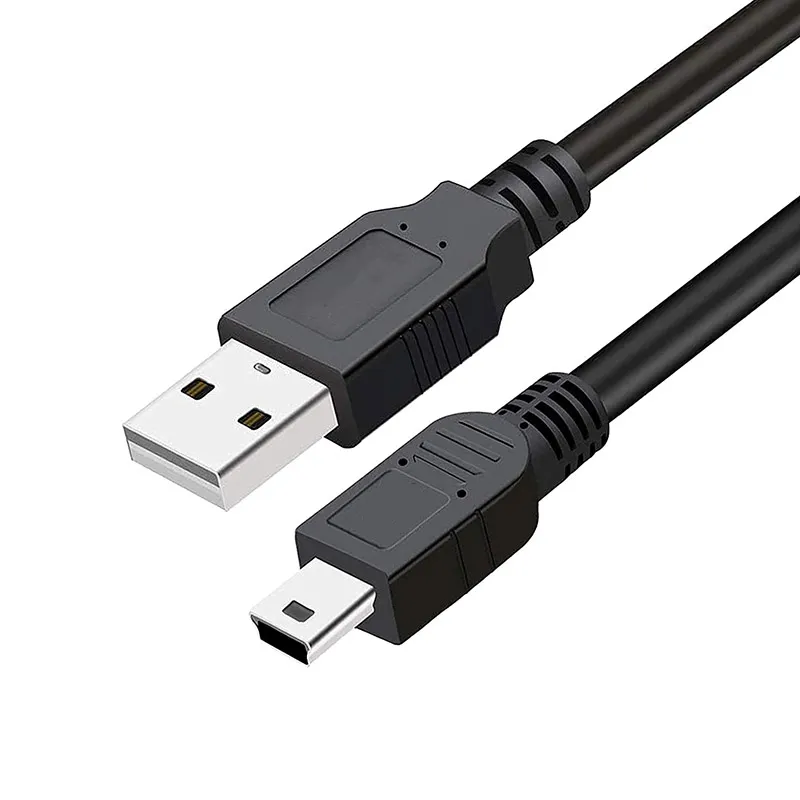 Cable-For-Arduino-Nano-USB-A-to-MINI-USB-30cm-–-Black-1 Cable USB mini B pour Arduino nano noir – Image 1