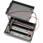 Support de batterie 3 x AA 1,5 V avec couvercle et interrupteur ON/OFF