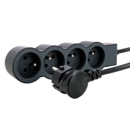 Bloc multiprise 4x2P+T 16A 3680W Legrand avec cordon 3M NOIR 049491