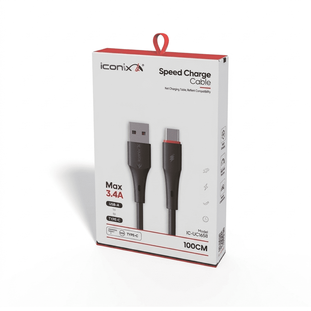 Cable DATA USB vers type C USB 3.4A ICONIX