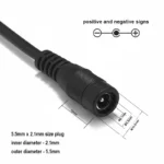 câble femelle 12v 5a - Cable Femelle 12V 5A – 5.5mm x 2.1mm - Didactico Tunisie