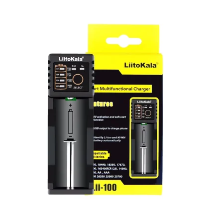 chargeur batterie 18650 - chargeur Simple batterie 18650 Lii-100 - Didactico Tunisie
