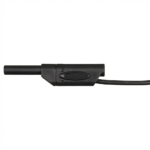 cordon banane 4mm - Cordon banane-banane 4mm Noir empilable sécurisé 1 Métre - Didactico Tunisie