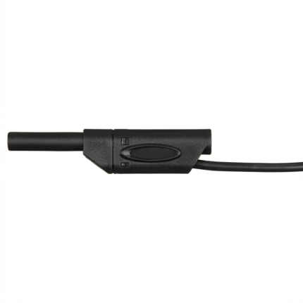 cordon banane 4mm - Cordon banane-banane 4mm Noir empilable sécurisé 1 Métre - Didactico Tunisie