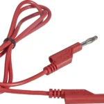 Cordon de test banane-banane 4 mm rouge, connecteurs à fiches banane empilables