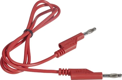 Cordon de test banane-banane 4 mm rouge, connecteurs à fiches banane empilables
