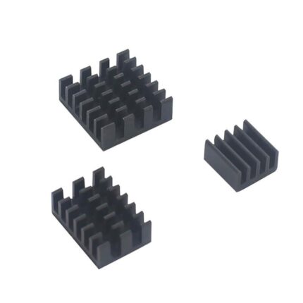 dissipateur chaleur raspberry - Ensemble dissipateur de chaleur noir 4 en 1 en aluminium pour Raspberry Pi 4B - Didactico Tunisie