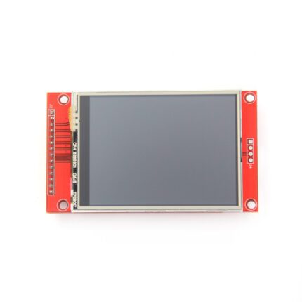 Écran LCD/TFT 2.4 pouces, 240x320 pixels, sans tactile, fond noir, bordure fine, connecteurs pour projets Arduino.
