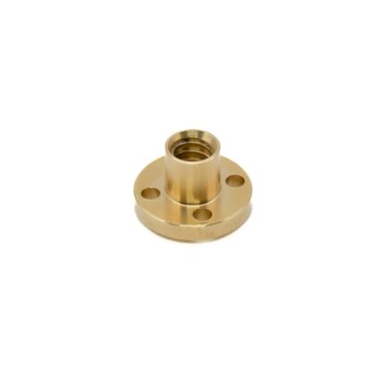 écrou laiton t8 - Ecrou laiton rond pour vis trapézoïdale T8, filet 2 mm - Didactico Tunisie