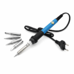 Fer a souder 60w 200-450°C avec kit 5 pannes de rechange