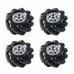Kit de 4 Roues McNamum Noir 60MM + accouplements 6.7mm