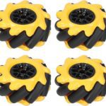 Kit de 4 Roues McNamum jaune 80MM + accouplements 6.7mm