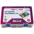 Boîte de kit Senior Raspberry Pi 4 avec composants visibles