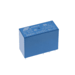 Relais bleu 6 broches, étiquette "SMIH-24VDC-SL-C", boîtier compact, idéal pour projets Arduino et IoT.